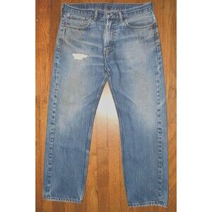 Levi’s 505 Regular Fit Jeans Men’s 36x30 Medium Wash Distressed Fade
